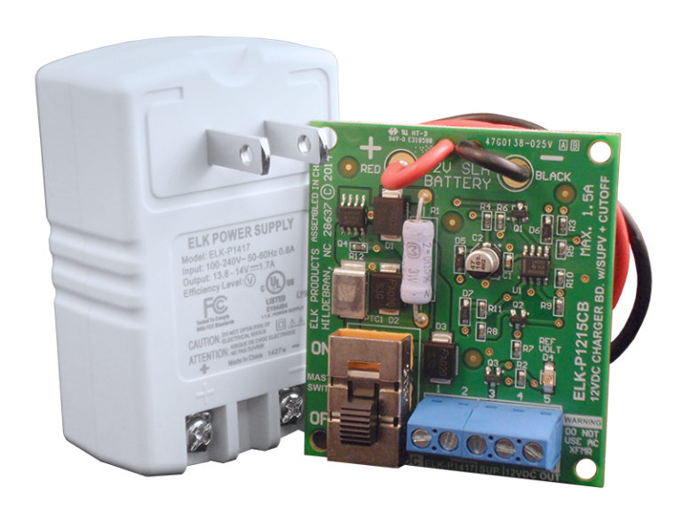 12VDC Power Supply / Battery Charger, 1.5A ELK Products